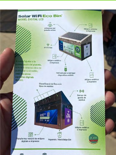 Printed product flyer for the LCD Digital Model held in hand